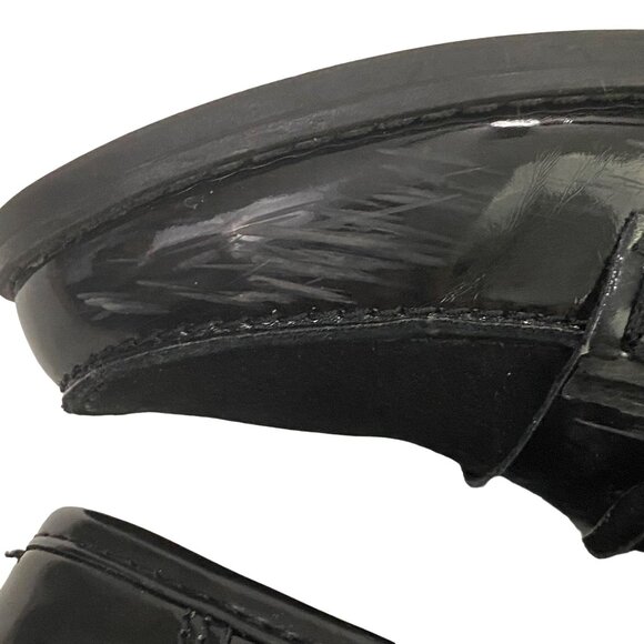 Sonoma Black Patent Ortholite Loafers Work Office Career Shoes Closed Toe Size 9 - Picture 5 of 12